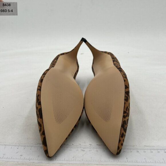 FSJ Women Sexy Leopard Printed Dress Shoes Pointy Toe High Heels Stilettos Pumps - Picture 6 of 7